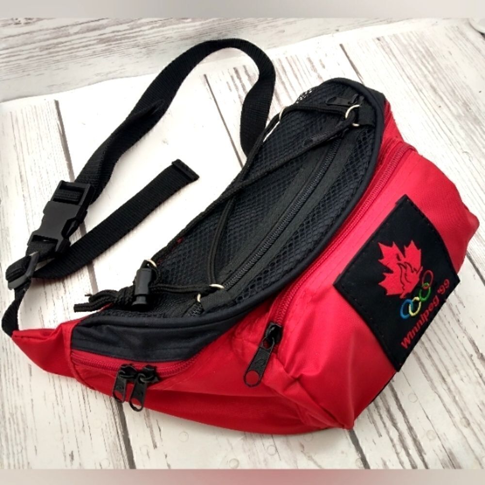 1999 Pan Am Games Belt Bag Winnipeg Canada Bum Bag Unisex Vintage Men's Women's - Picture 2 of 12